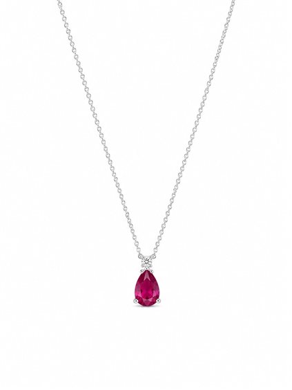 Necklace Idee Preziose dal 1987 Woman in White Gold Zircone IP.CK18B/44 - IP.CK18B/44